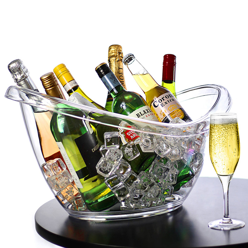 Wine Beer Mix Drink - Non-LED Boat Style Ice Bucket for