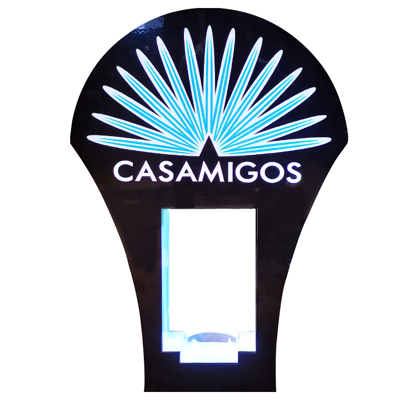 Wine Xo - Cross-border LED luminous acrylic fan-shaped wine