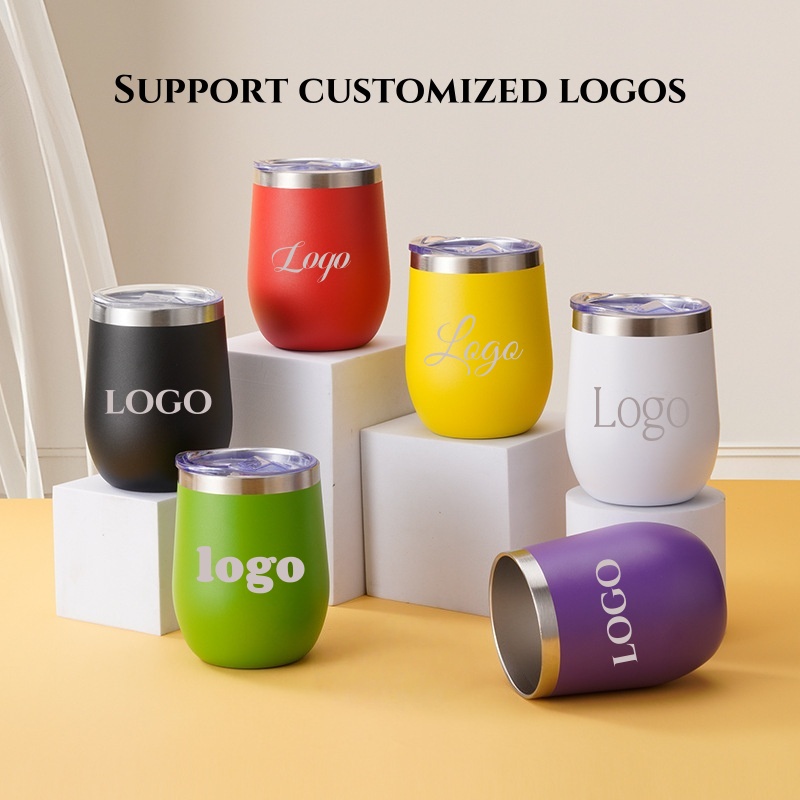 Wine Beer Logo - Laser printed logo 12oz Stainless Steel