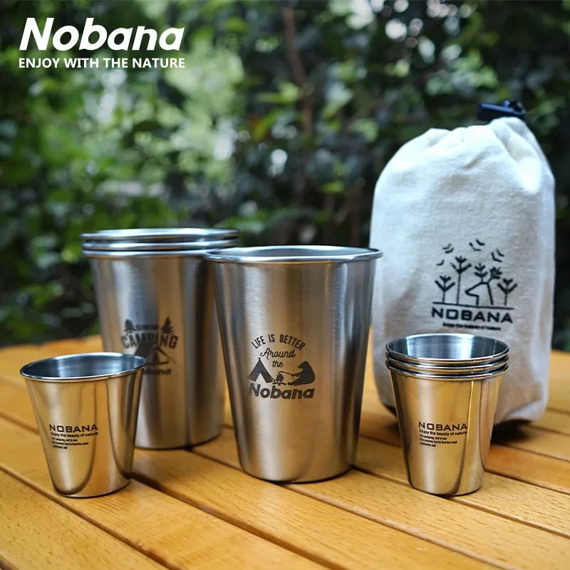 Beer Flight Set - Outdoor 304 Stainless Steel Cup Set