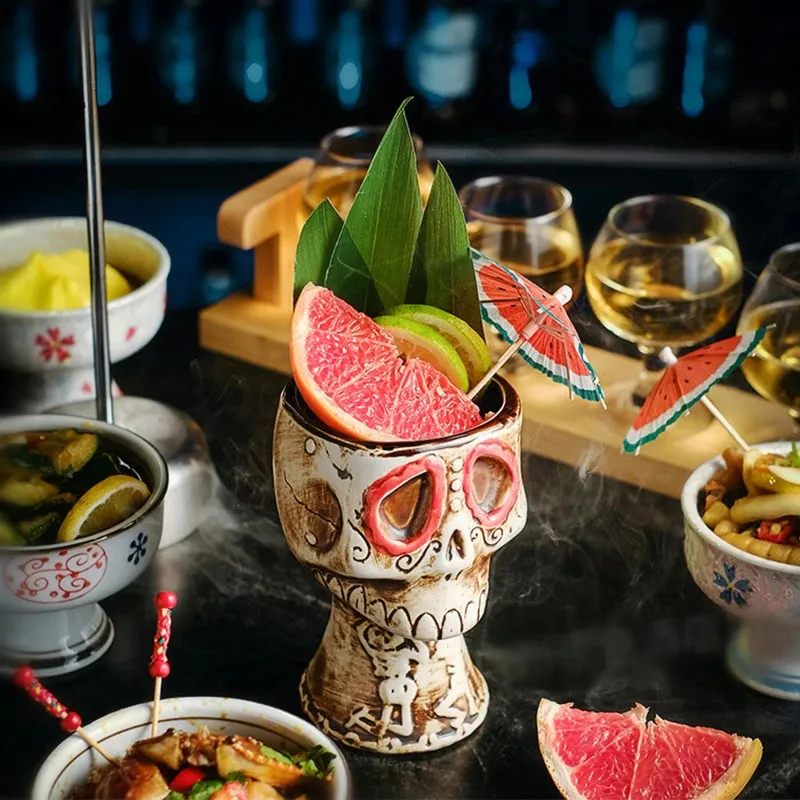 Wine Beer Mix Drink - 480ml Halloween Party Skull Cocktail Glass