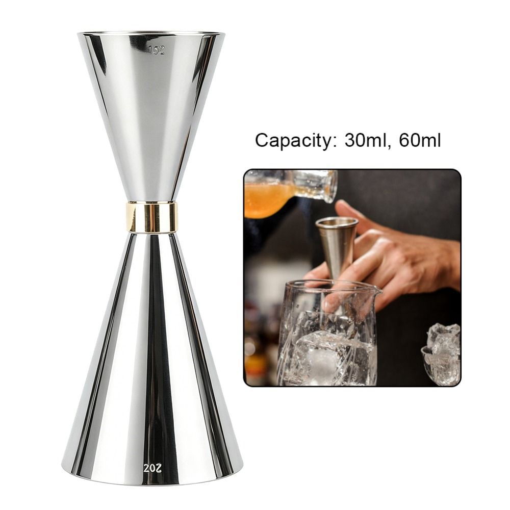 Spirit Measure Jigger - Cone Shape Wine Measuring Cup 30/60ml
