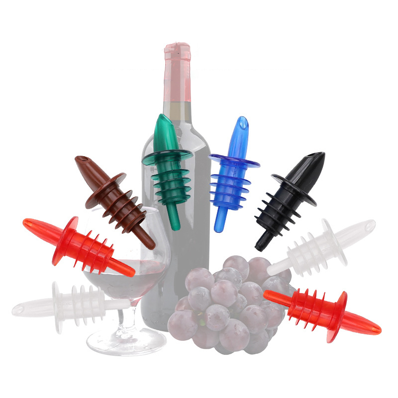 Wine Beer Liquor - 10PCS Free-Flow Liquor Bottle Pourer Plastic