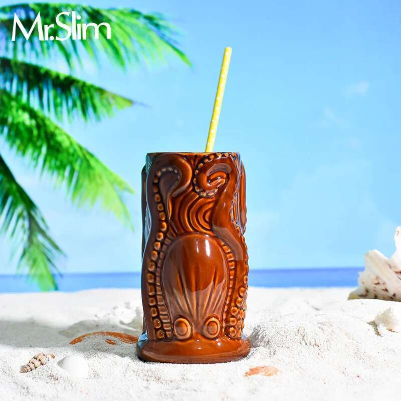 Wine Beer Mix Drink - TIKI Bar Cocktail Cup Hawaii Tropic