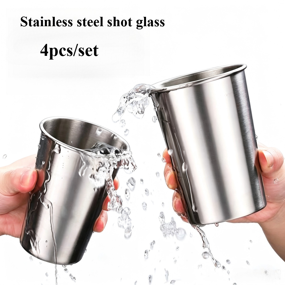 Beer Flight Set - 4 PCS/Set Stainless Steel Drinking Tumblers