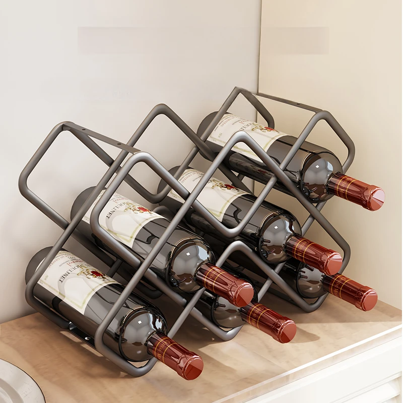 Wine Beer Rack - Metal Hexagon Wine Rack 5/8 Grids