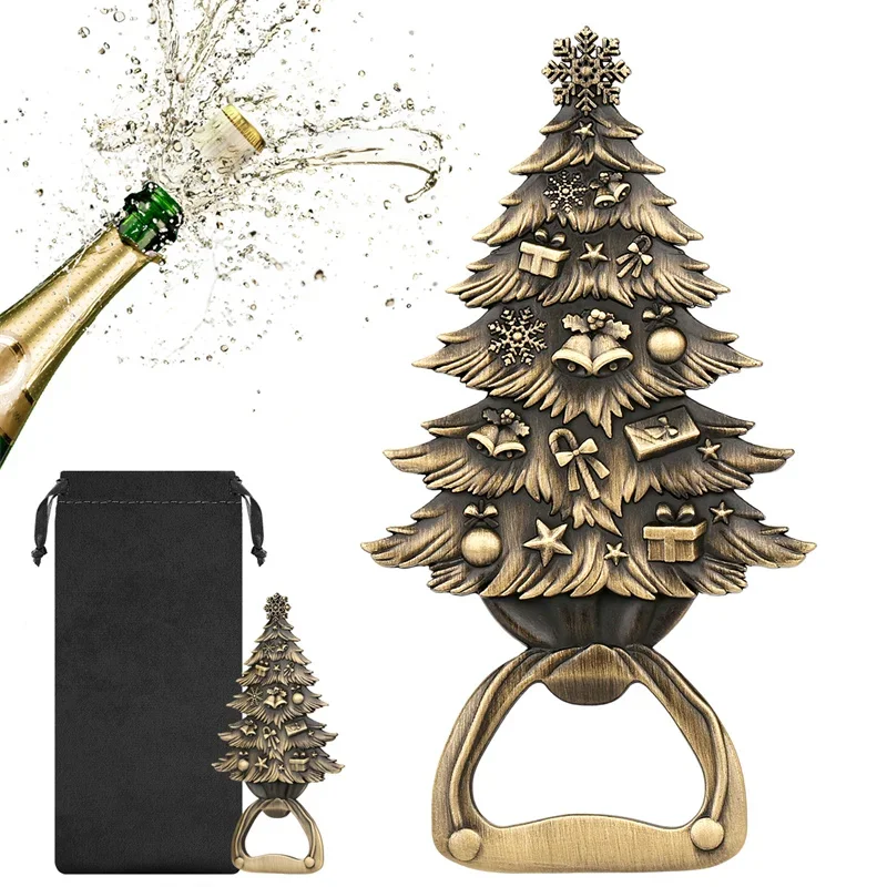 Wine Beer Festival - Christmas Tree Bottle Opener Festival Holiday