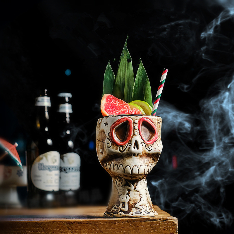 Halloween Skull Ceramic Mug -  - đánh giá và giá Wine Beer Mix Drink