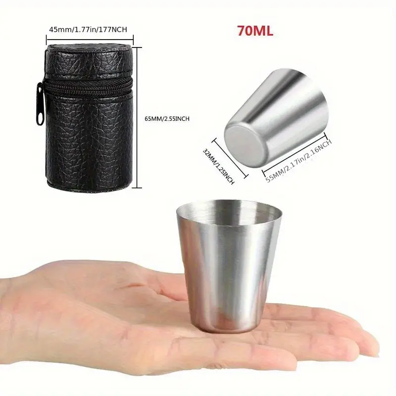 Stainless Steel 4-Piece 30/70m - đánh giá và giá Beer Flight Set