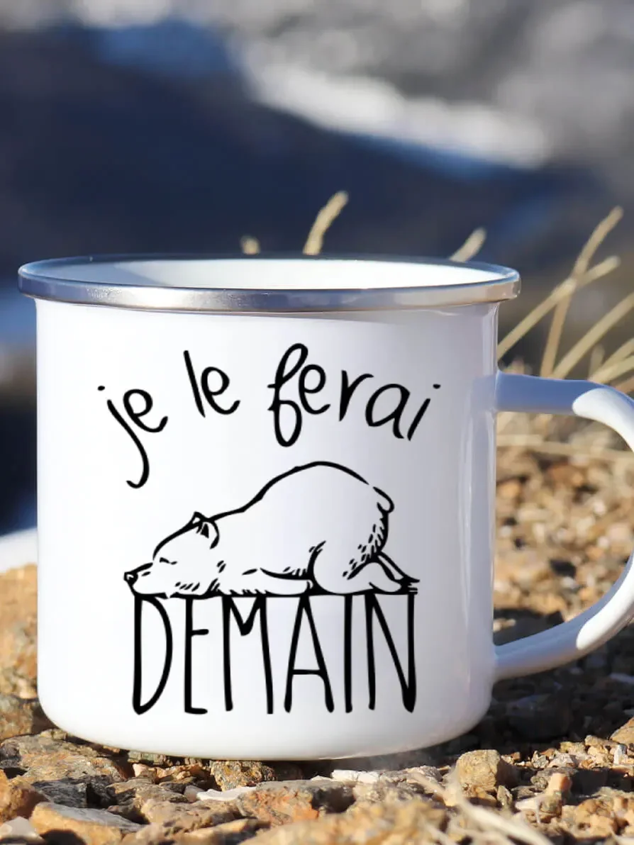 Cute Enamel Coffee Mug French  - đánh giá và giá Wine Beer Festival