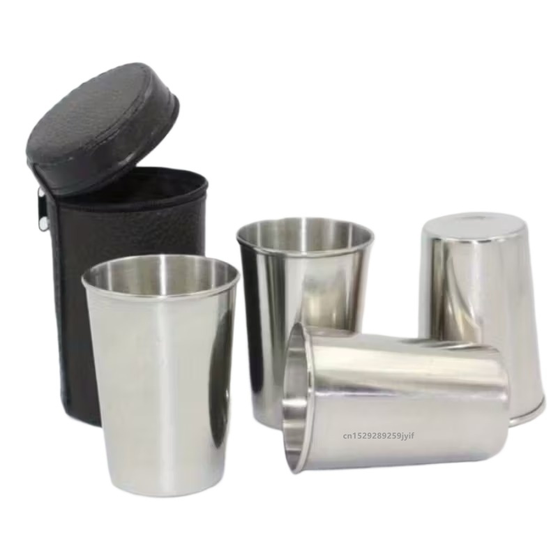 Set of 4 Stainless Steel Outdo - đánh giá và giá Beer Flight Set