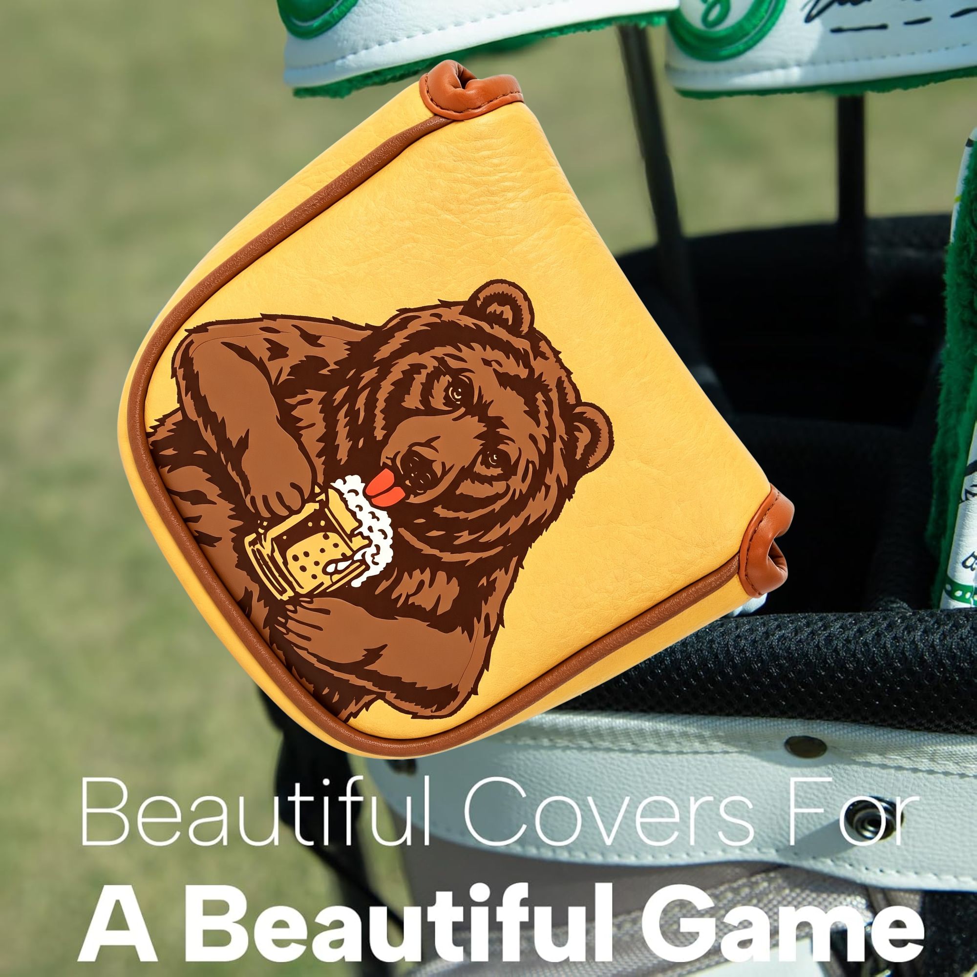 Skull Embroidered Golf Mallet  - đánh giá và giá Beer & Wine Jockey Plaza Shopping