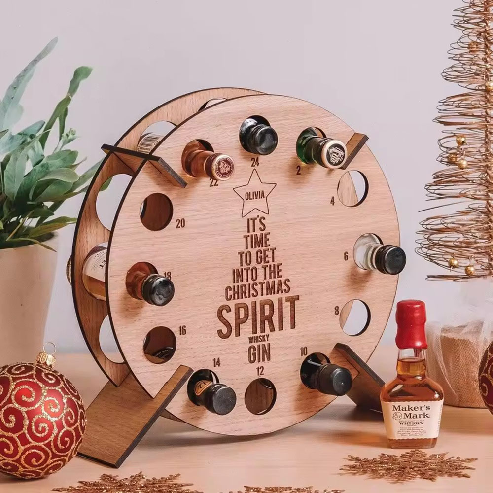 Christmas Tree Wooden Wine Rac - đánh giá và giá Wine Beer Rack