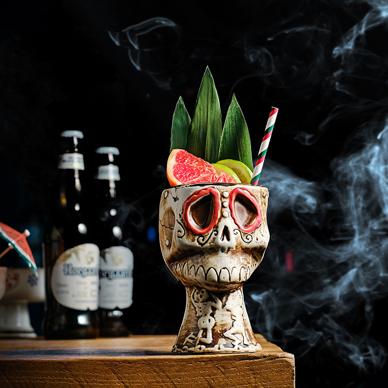 Halloween Skull Ceramic Mug -  - đánh giá và giá Wine Beer Mix Drink