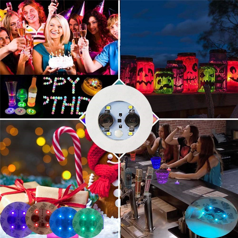 50/20/10/1pc LED Coasters Lumi - đánh giá và giá Wine Beer Liquor
