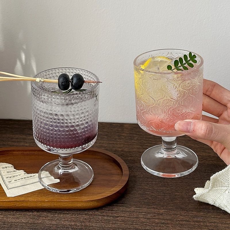 4pcs Set Vintage Embossed Mixe - đánh giá và giá Wine Beer Mix Drink