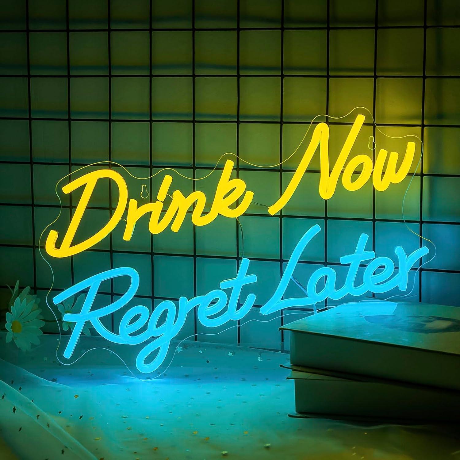 Beer Neon Sign Drink Now Regre - đánh giá và giá Beer & Wine Jockey Plaza Shopping