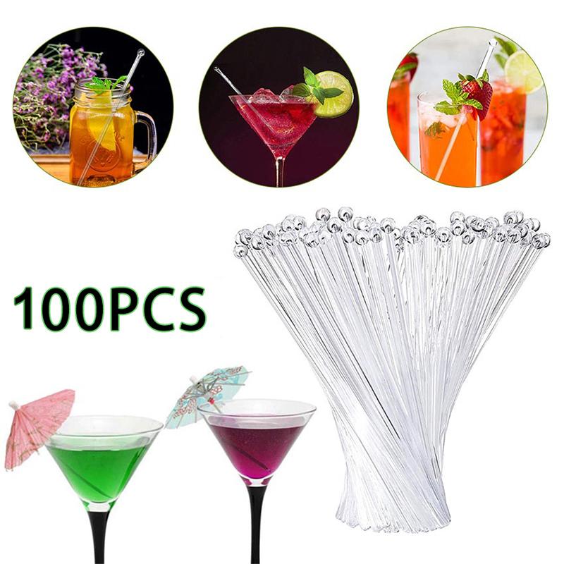 100Pcs Transparent Cocktail Dr - đánh giá và giá Muddler Cocktail Bar