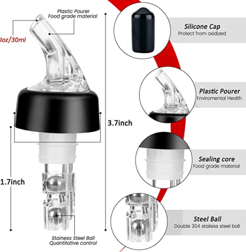 30 ml Automatic Measured Bottl - đánh giá và giá Spirit Measure Jigger