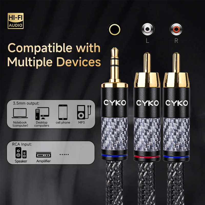 CYKO Hifi 6N OFC Audio Cable 3 - đánh giá và giá Wine Xo