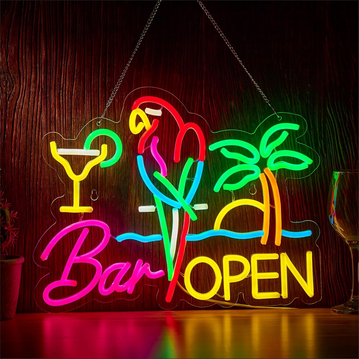 Bar Open Neon Sign Business Ar - đánh giá và giá Beer & Wine Jockey Plaza Shopping