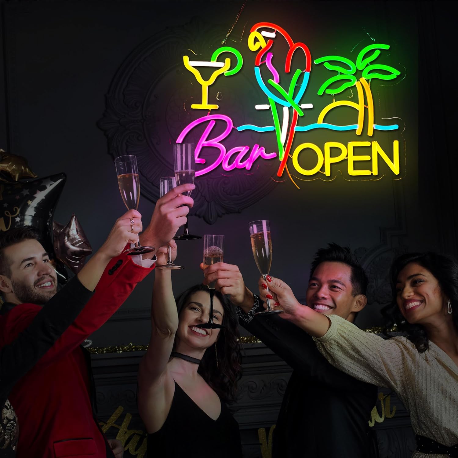 Bar Open Neon Sign Business Ar - đánh giá và giá Beer & Wine Jockey Plaza Shopping