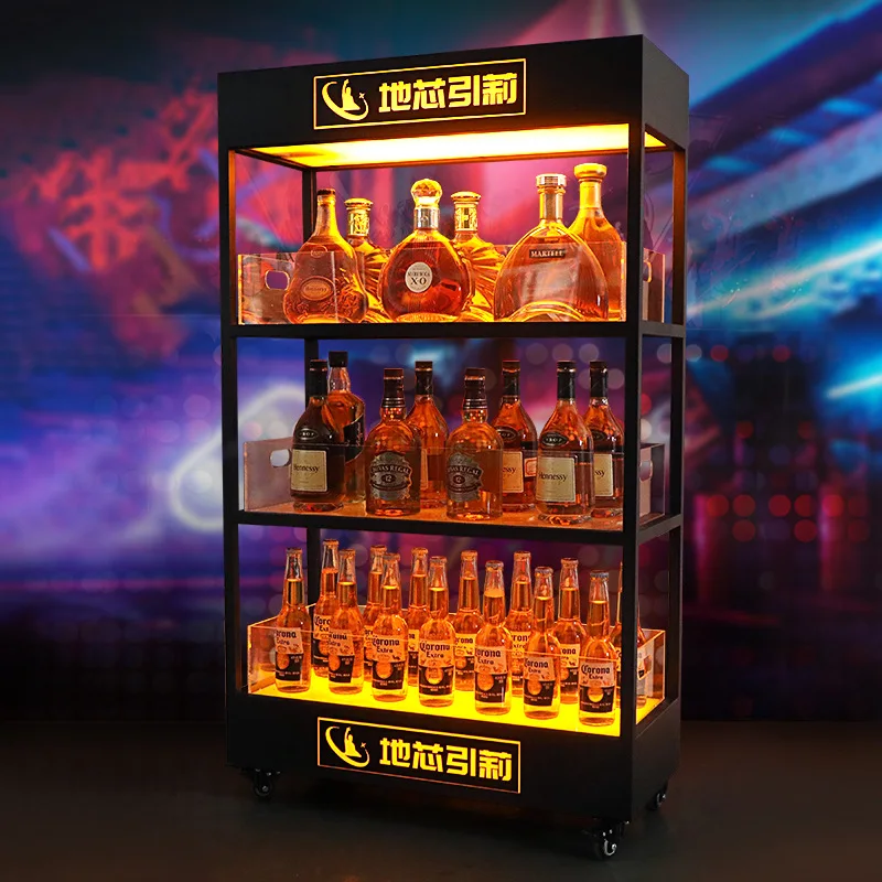Bar three-layer luminous wine  - đánh giá và giá Wine Beer Rack