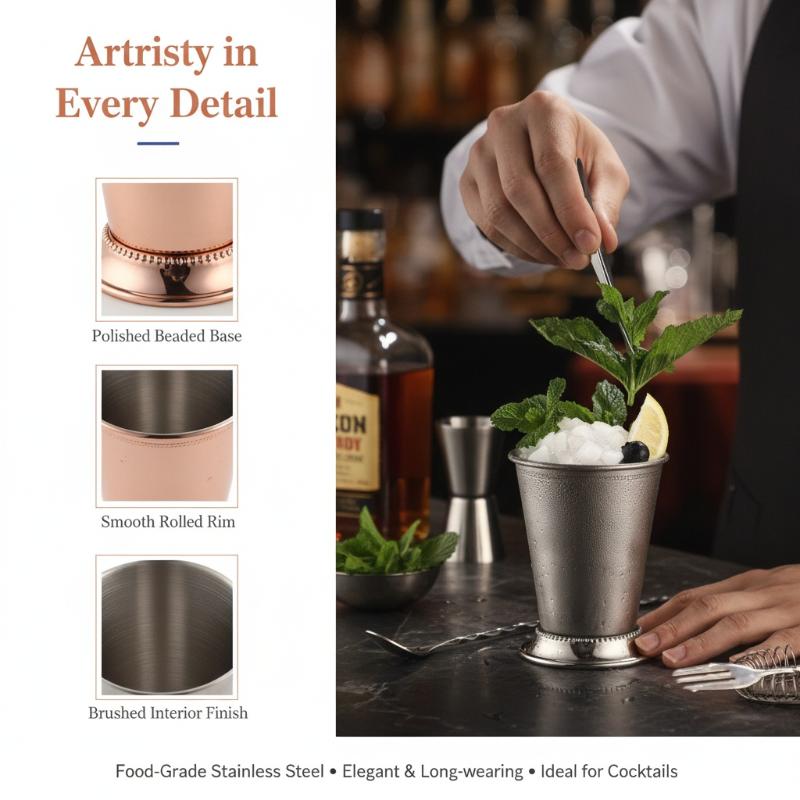 Stainless Steel Mint Julep Mug - đánh giá và giá Wine Beer Mix Drink
