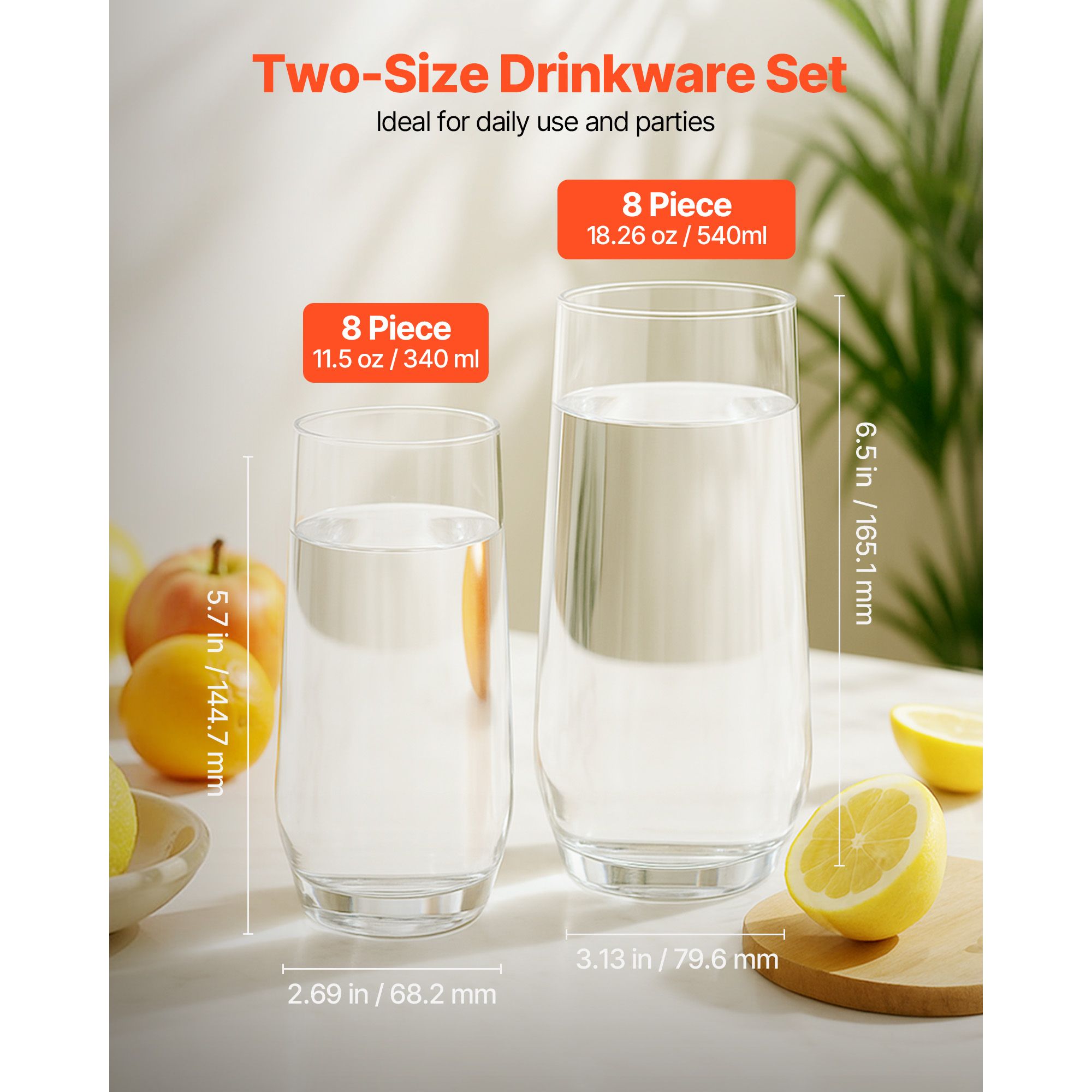 Drinking Glasses Set, 16-Piece - đánh giá và giá Wine Beer Mix Drink