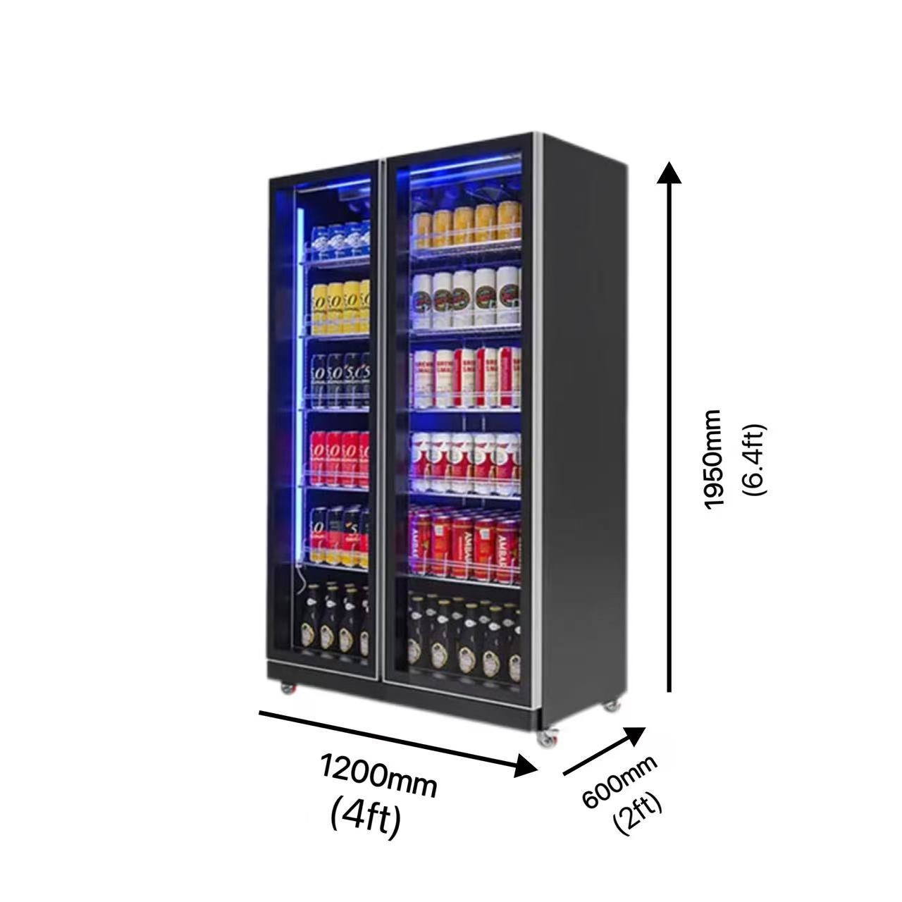 Double-door Air-cooled Refrige - đánh giá và giá Beer & Wine Jockey Plaza Shopping