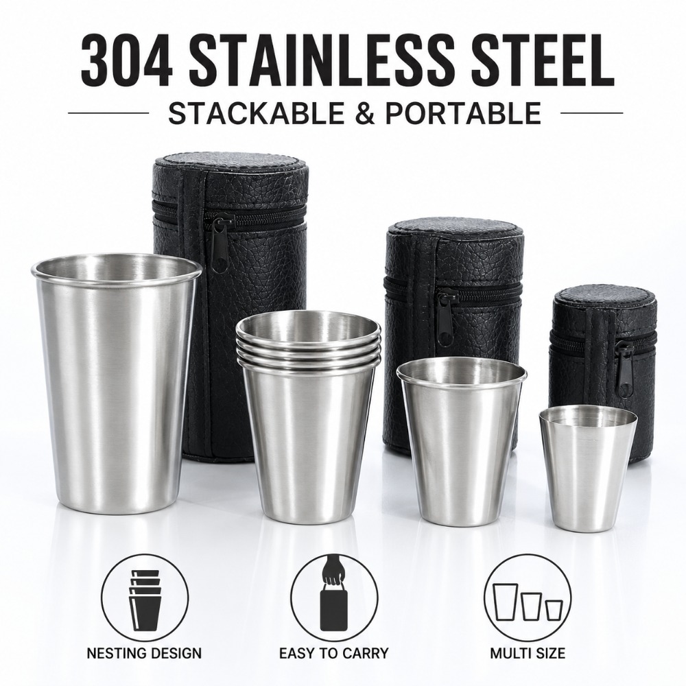 4 PCS/Set Stainless Steel Drin - đánh giá và giá Beer Flight Set