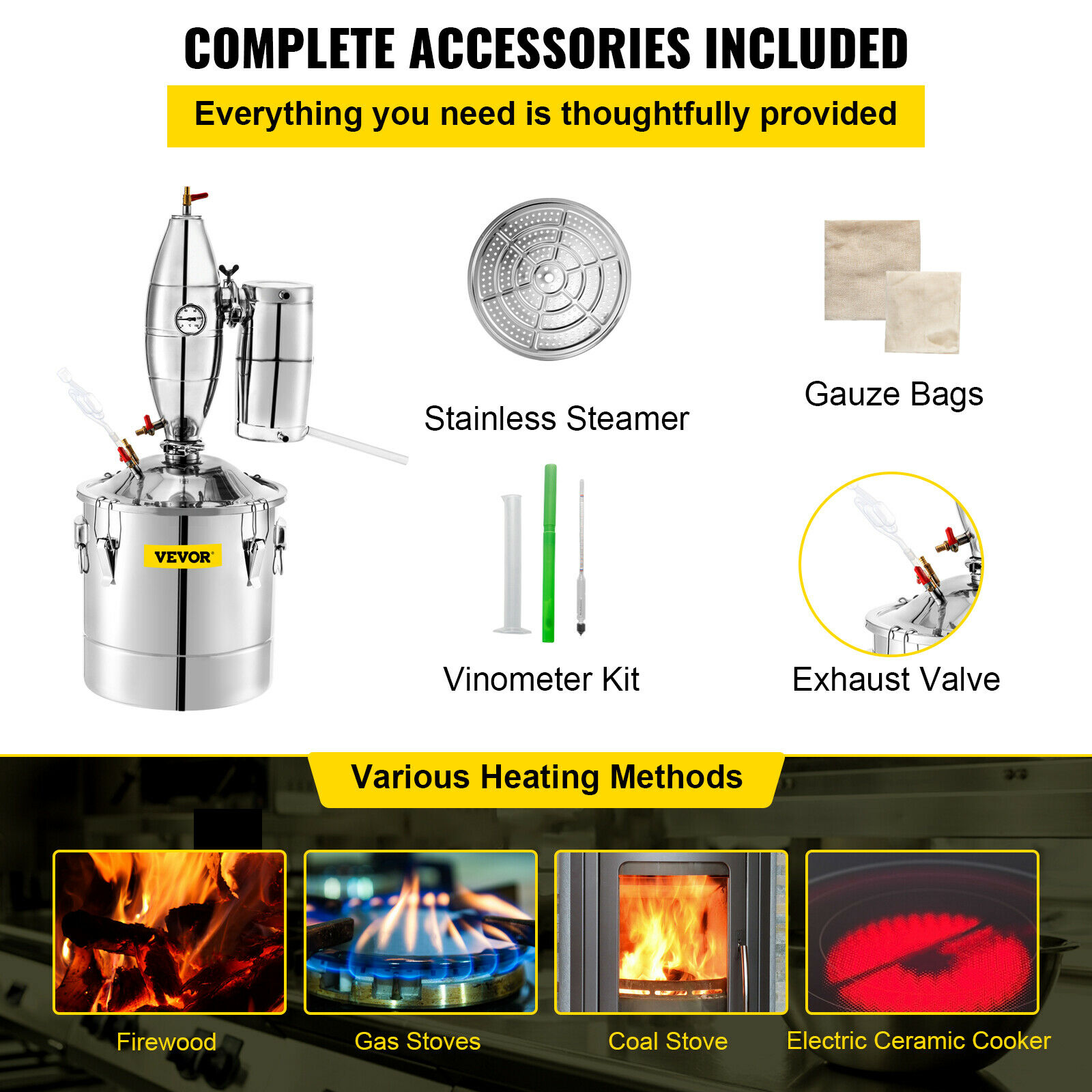 SucceBuy 20L-70L Alcohol Disti - đánh giá và giá Wine Beer Liquor